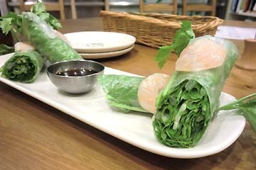 緑の生春巻きだ~