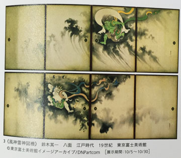 風神雷神図襖